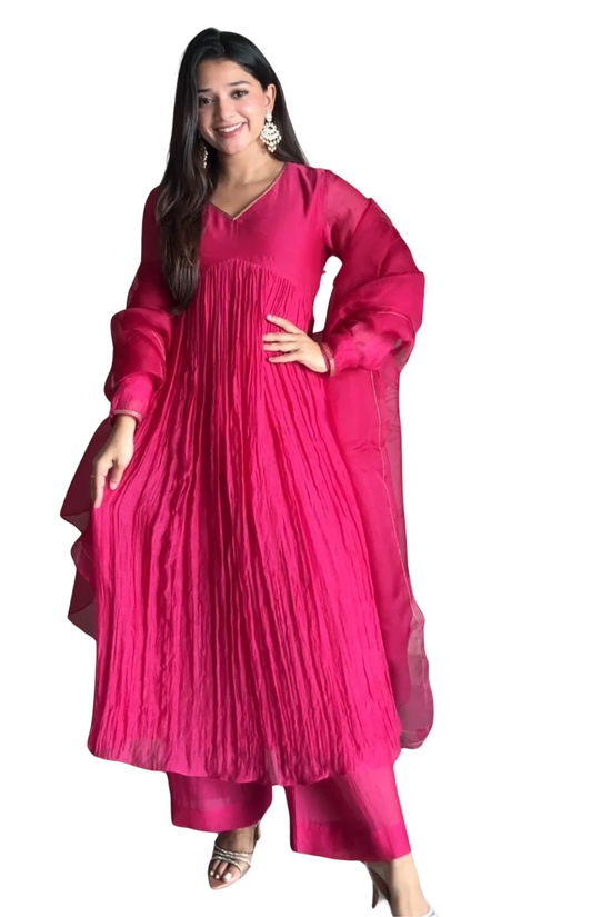 The Malabar Kasavu Salwar Suit | Traditional Cream & Gold Handloom Set2